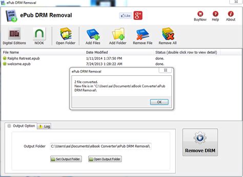 Adobe pdf epub drm removal online